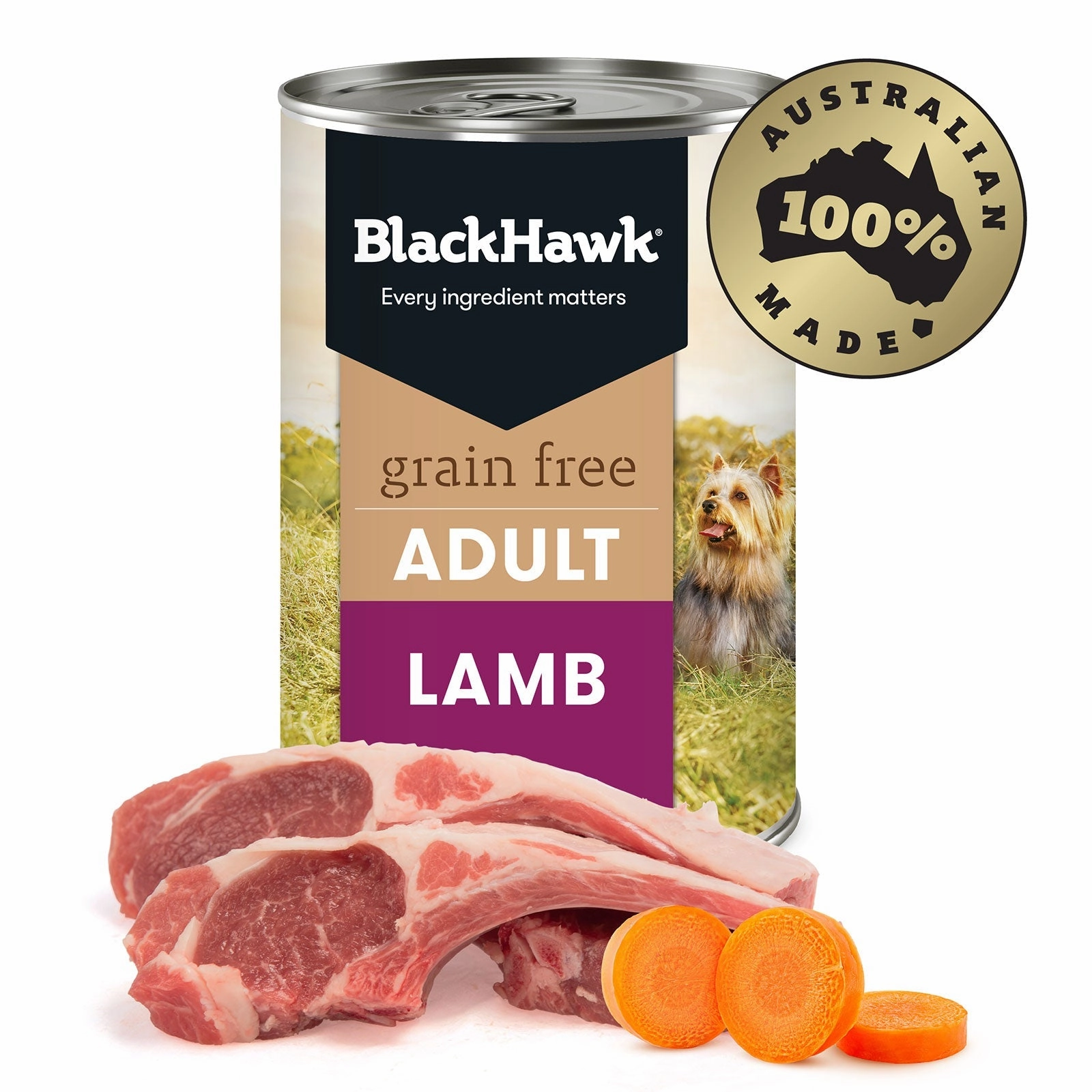 Black Hawk Grain Free Dog Food Can Lamb