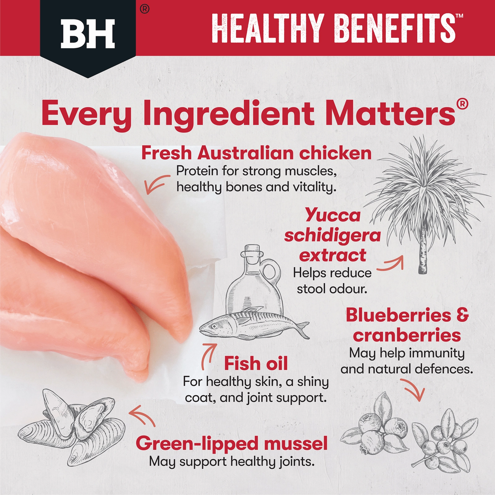 Black Hawk Healthy Benefits Dog Food Adult Joints & Muscles