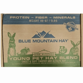 Blue Mountain Hay High-Altitude Young Pet Hay Blend, 5lb
