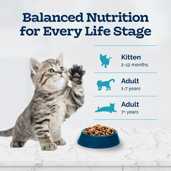 BLUE Tastefuls Healthy Growth Chicken & Brown Rice Recipe Kitten Dry Food, 7lb