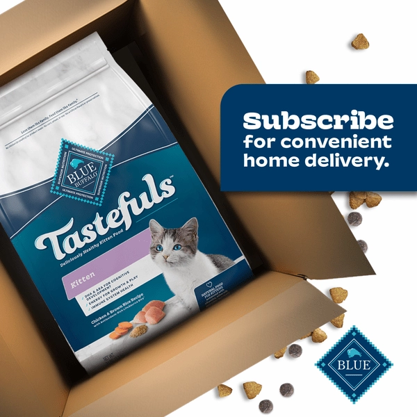 BLUE Tastefuls Healthy Growth Chicken & Brown Rice Recipe Kitten Dry Food, 7lb