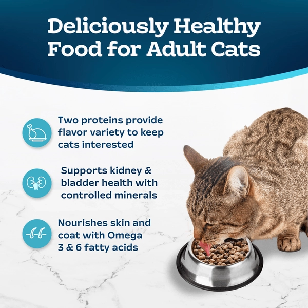 BLUE Tastefuls Multi-Cat Adult Chicken & Turkey Recipe Dry Cat Food, 15 lb
