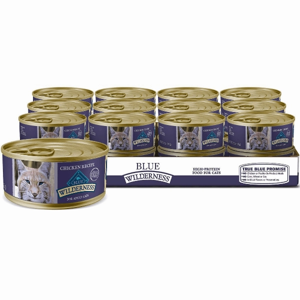 BLUE Wilderness Grain Free Chicken Recipe Canned Cat Food
