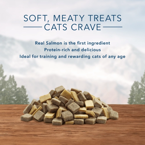 BLUE Wilderness Soft-Moist Cat Treats; Chicken & Salmon