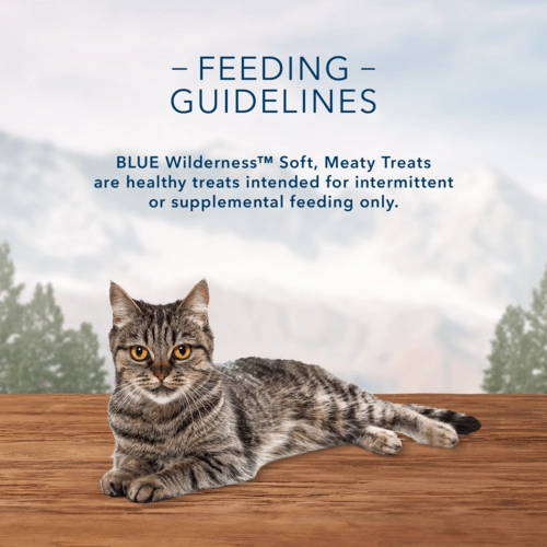 BLUE Wilderness Soft-Moist Cat Treats; Chicken & Salmon