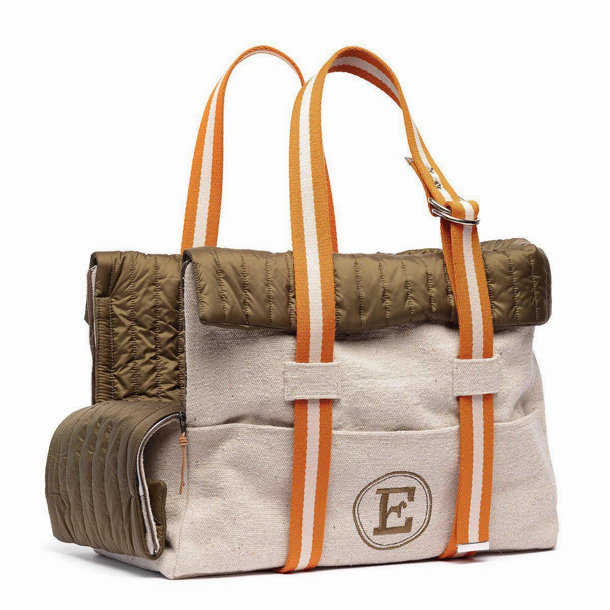 Canvas Bag And Military Green Dog Carrier