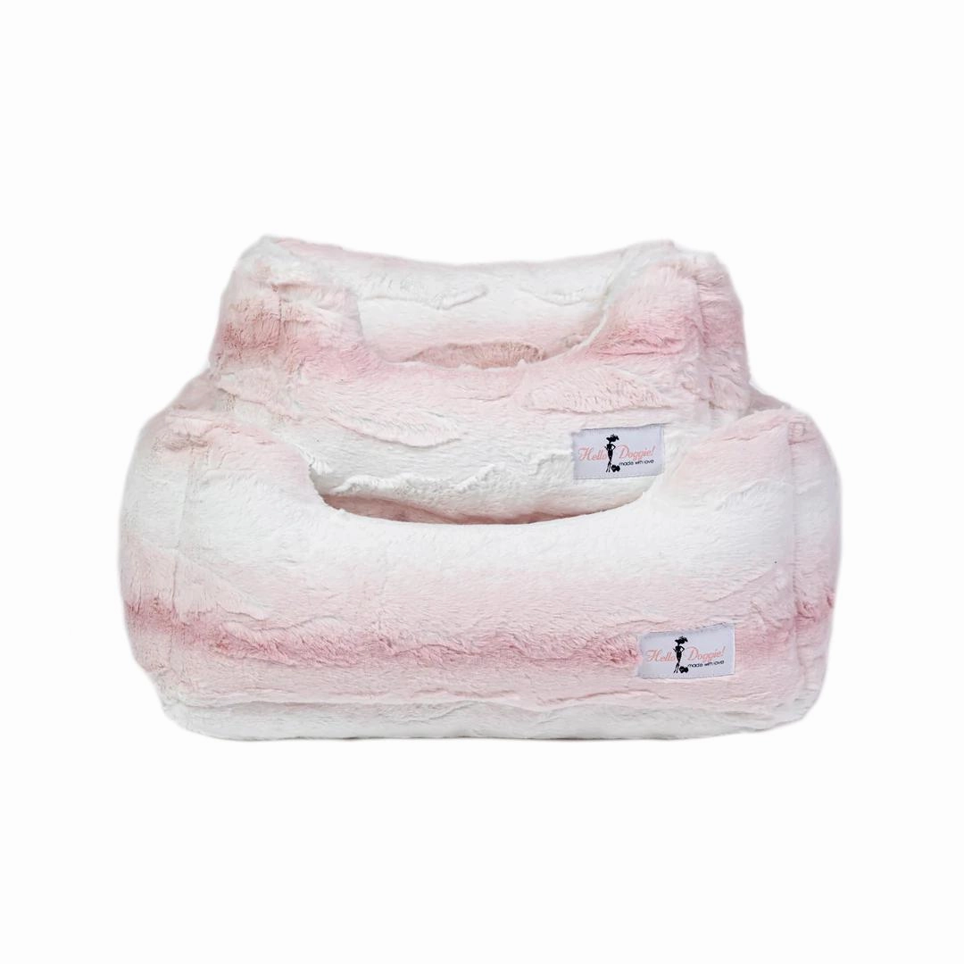 Cashmere Dog Bed Pink Angora