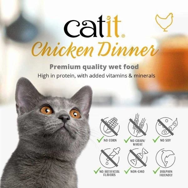 Catit Chicken Dinner with Liver & Sweet Potato Wet Cat Food