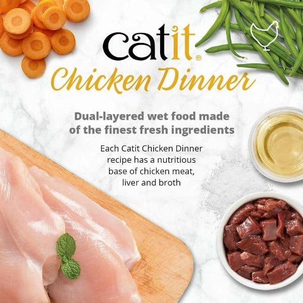 Catit Chicken Dinner with Liver & Sweet Potato Wet Cat Food