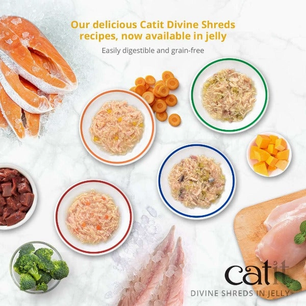 Catit Divine Shreds Chicken in Jelly Multipack