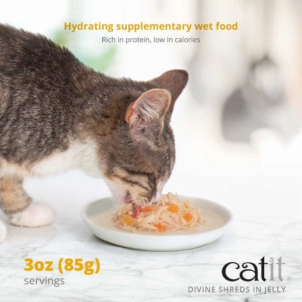 Catit Divine Shreds Chicken in Jelly Multipack