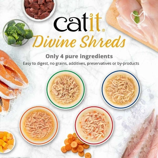 Catit Divine Shreds Chicken Multipack Cat Food Topper