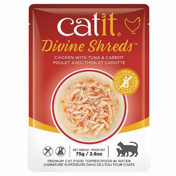 Catit Divine Shreds Chicken Multipack Cat Food Topper