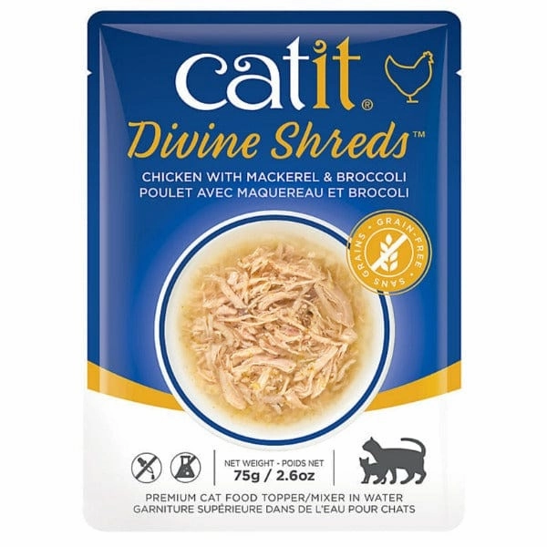 Catit Divine Shreds Chicken Multipack Cat Food Topper