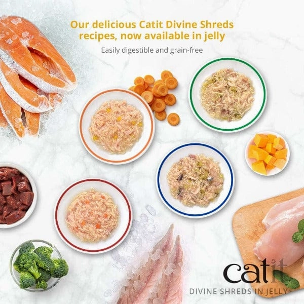 Catit Divine Shreds Tuna in Jelly Multipack