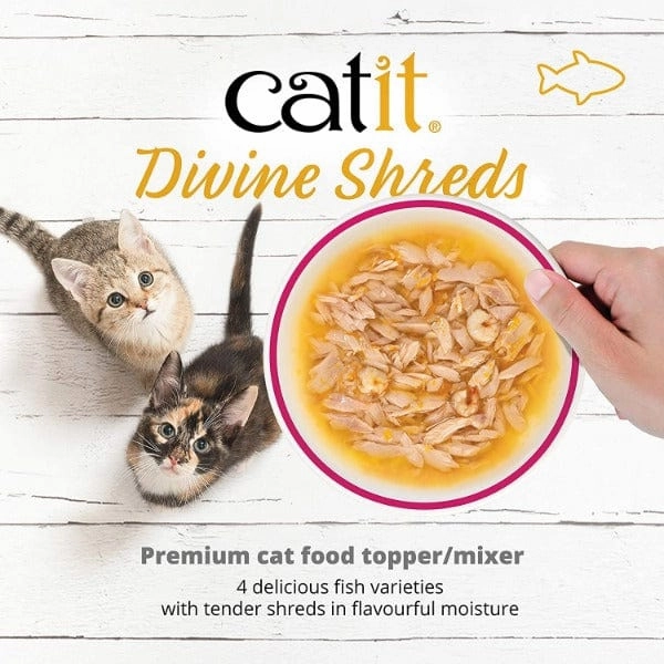Catit Divine Shreds Tuna Multipack Cat Food Topper