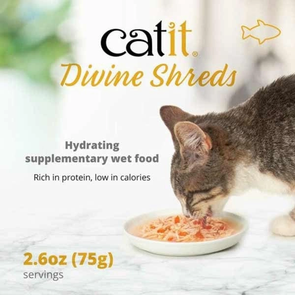 Catit Divine Shreds Tuna Multipack Cat Food Topper