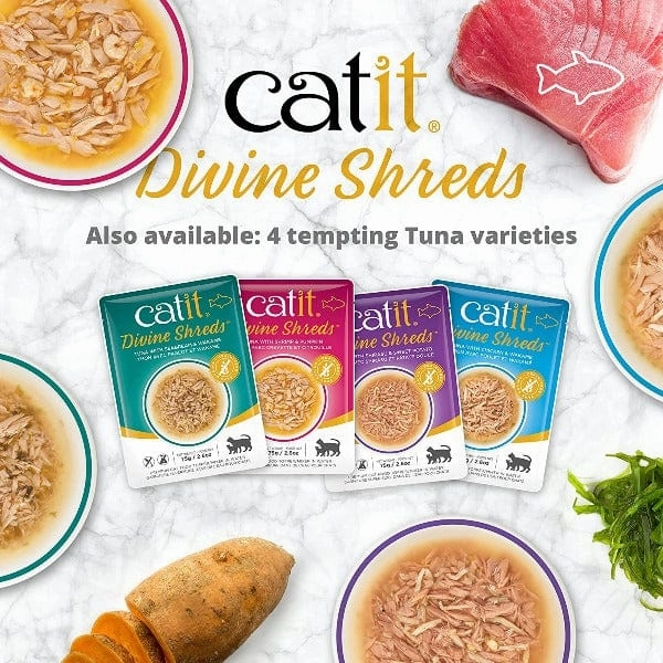 Catit Divine Shreds Tuna Multipack Cat Food Topper