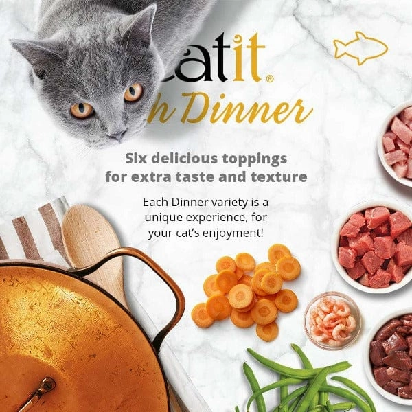 Catit Fish Dinner with Crab Flavour & Pumpkin Wet Cat Food