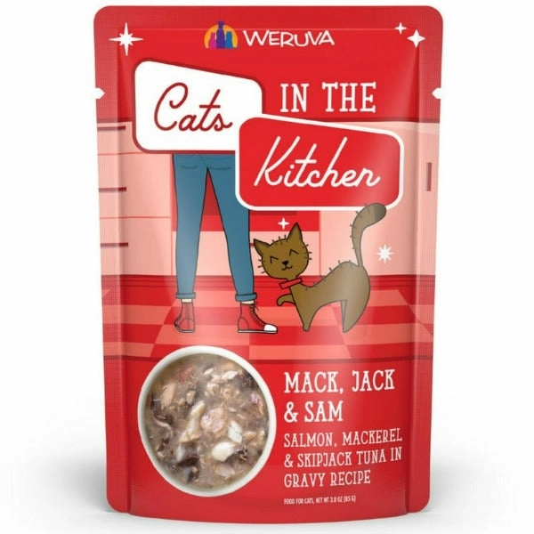 Cats in the Kitchen Mack, Jack & Sam Pouch Cat Food