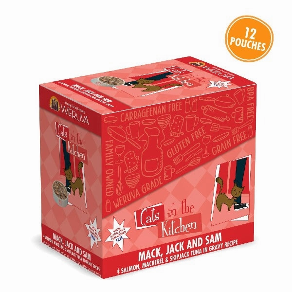 Cats in the Kitchen Mack, Jack & Sam Pouch Cat Food