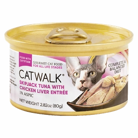 Catwalk Cat Skipjack Tuna with Chicken Liver Entree in Aspic 80g