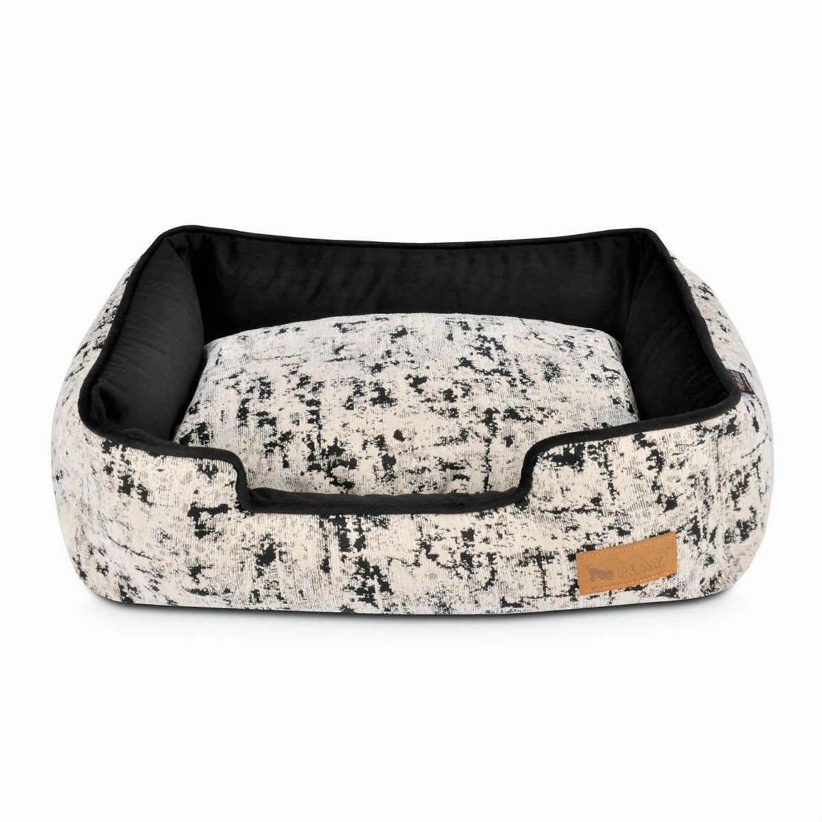 Celestial Lounge Dog Bed Night Sky Black