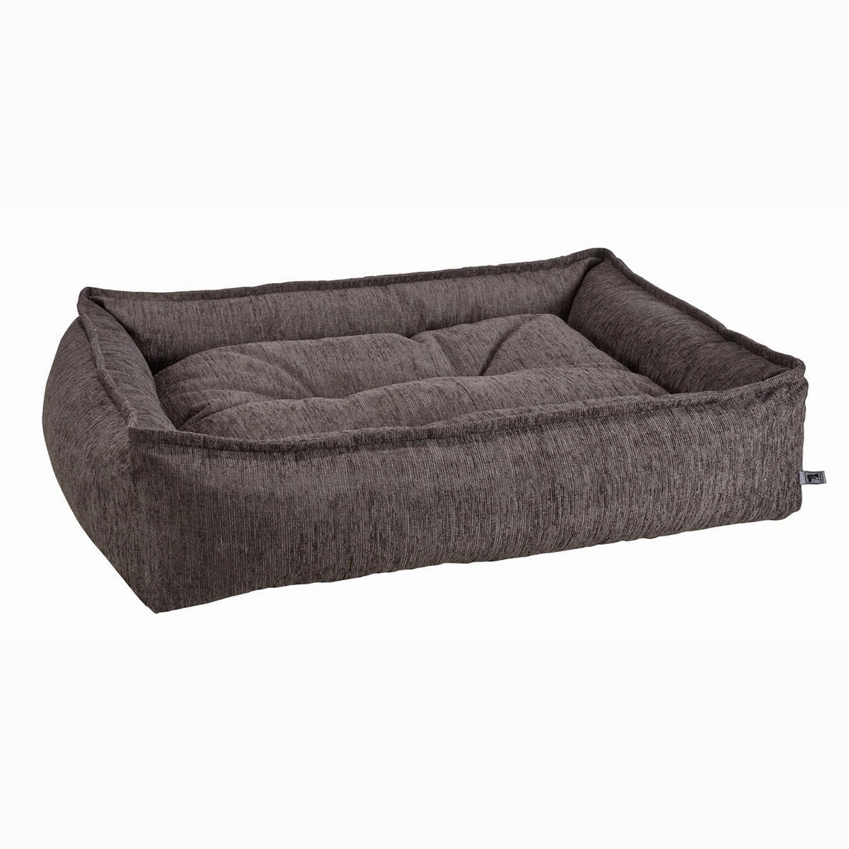 Charcoal Performance Chenille Sterling Lounge Dog Bed