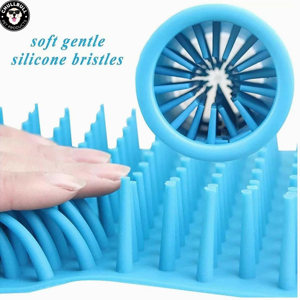 Chullbull Paw Cleaner for Dogs and Cats (Blue)