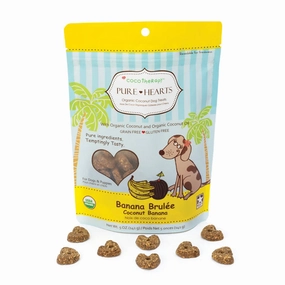 COCOTHERAPY Pure Hearts Banana Brule Treats for Dogs