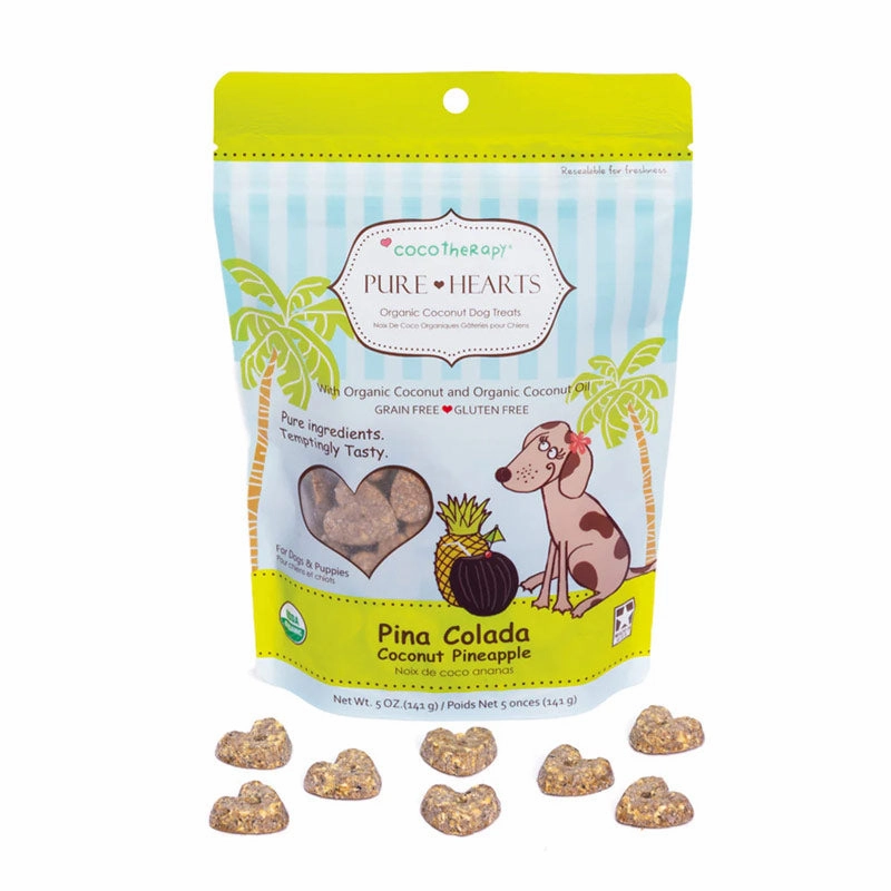 COCOTHERAPY Pure Hearts Pia Colada Treats for Dogs