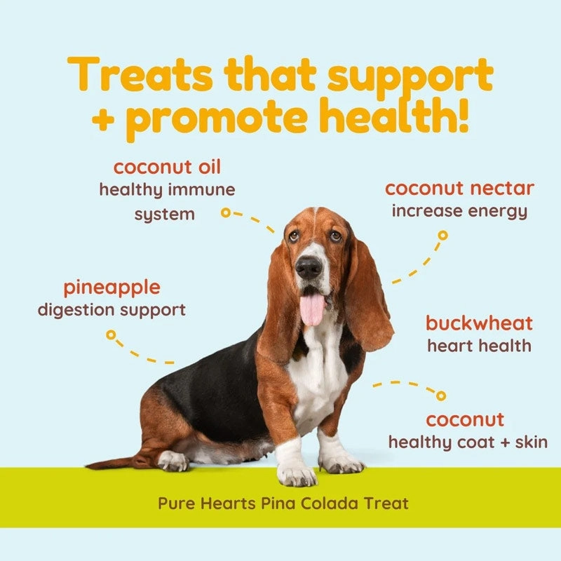 COCOTHERAPY Pure Hearts Pia Colada Treats for Dogs