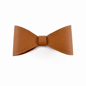 Colima Leather Hazelnut Alex Dog Bow Tie Slider