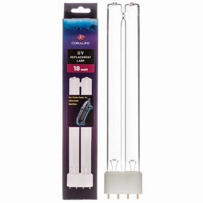 Coralife UV replacement Lamp 18 watt  For Turbo-Twist 6x UV Sterilizer