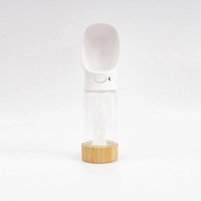 Crystal Infused Dog Water Bottle Clear Quartz