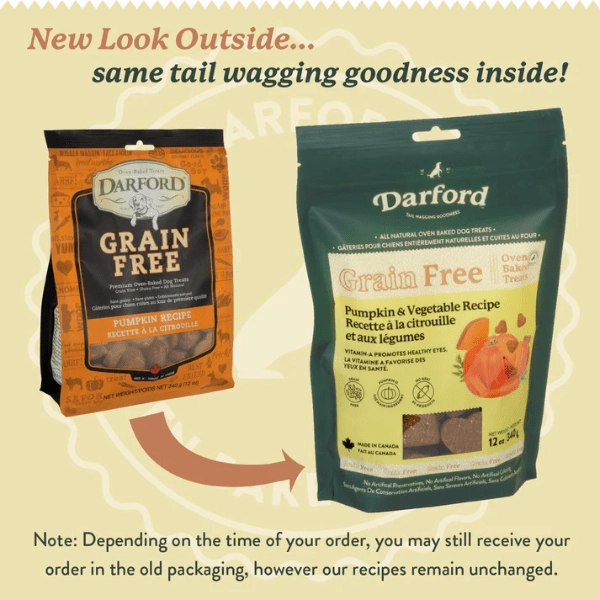 Darford Grain Free Pumpkin Recipe Oven-Baked Dog Treats