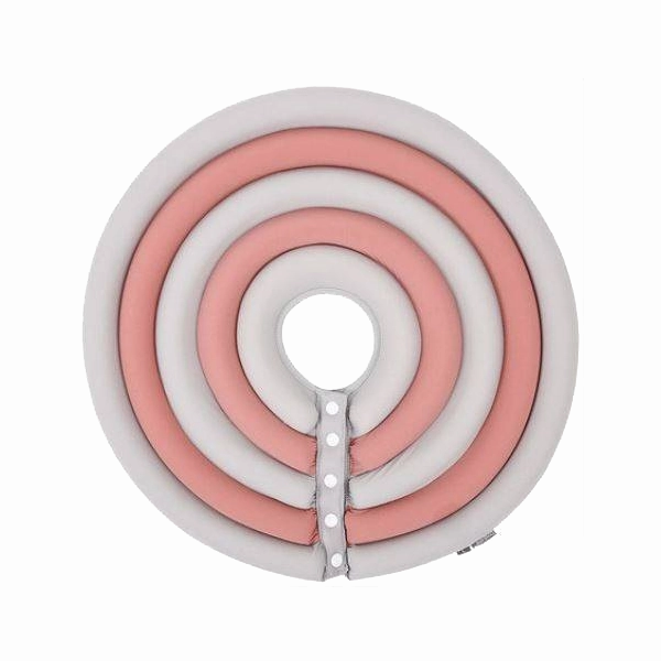DogLemi Anti-Lick Pet Protector Collar Gray-Pink XXXL