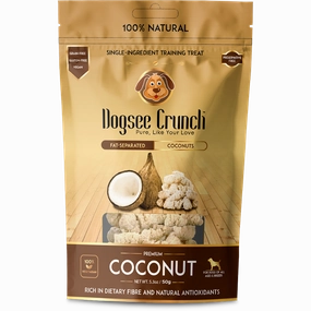 Dogsee Dog Crunch Single-Ingredient Training Treat Fat-Separated Coconuts 50g