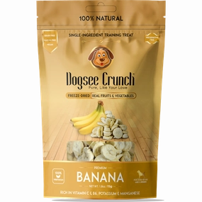 Dogsee Dog Crunch Single-Ingredient Training Treat Freeze-Dried Banana 15g