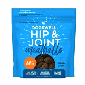 DOGSWELL Hip & Joint Beef Recipe Meatballs Treats for Dogs