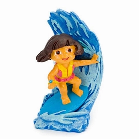 Dora Riding A Wave 3.5in Resin Ornament Licensed