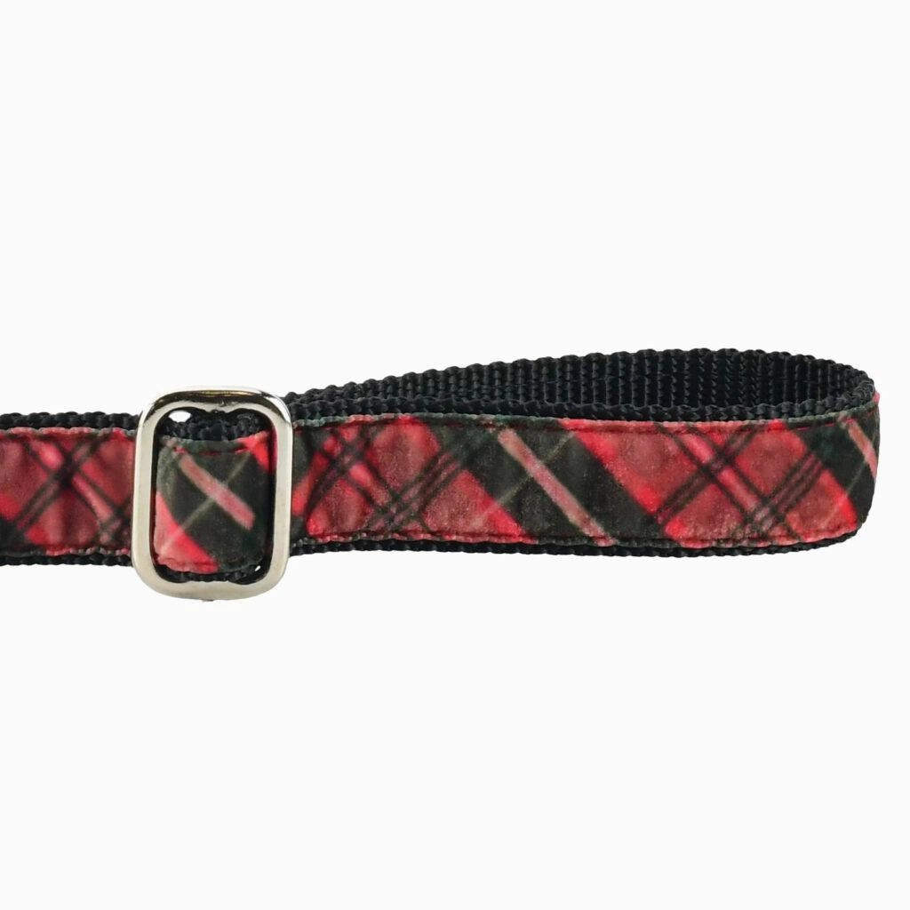 Elite Velvet Dog Leash Classic Winter Plaid