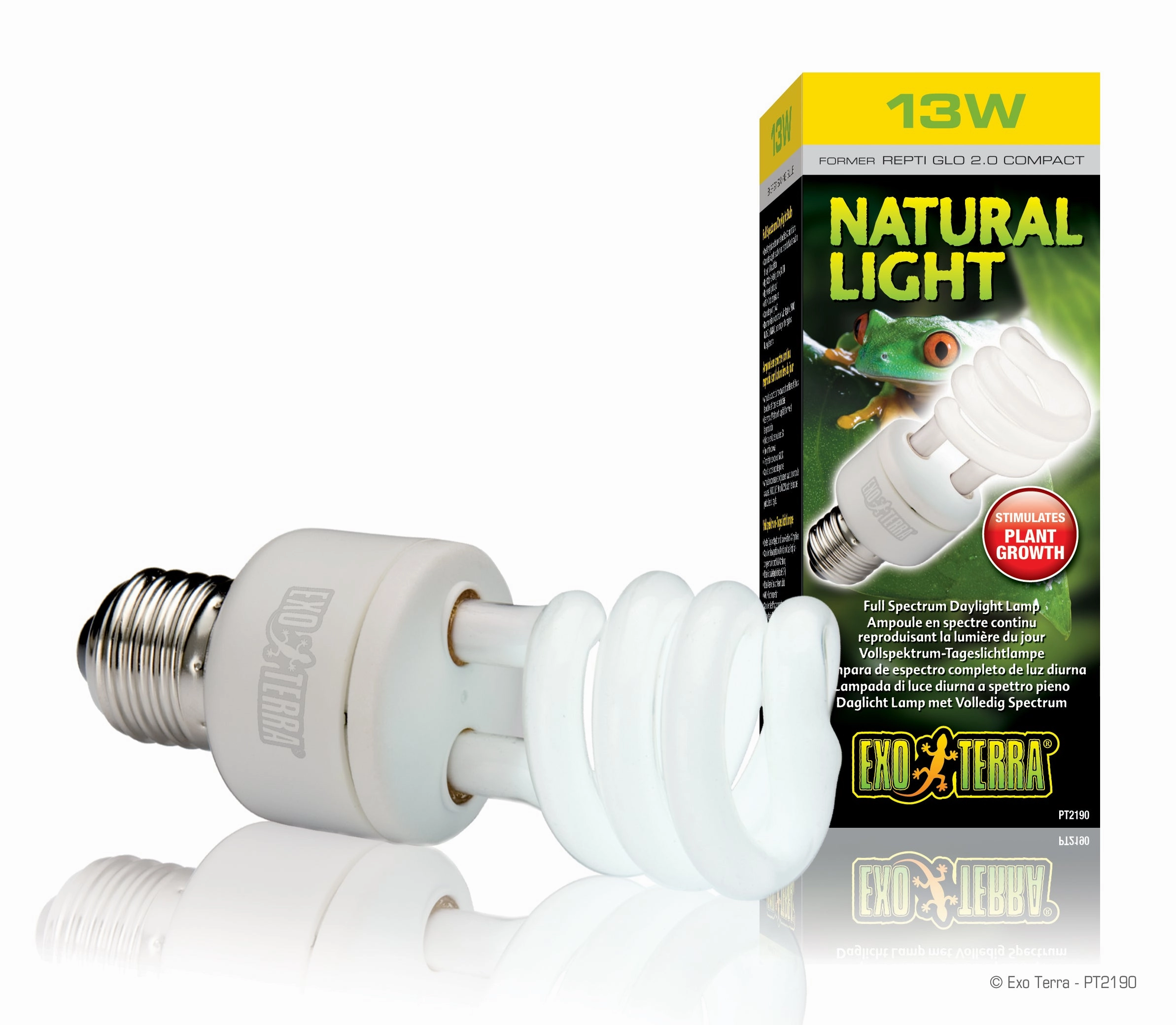 Exo Terra - Natural Light Repti Glo 2.0 Compact Fluorescent (13w)
