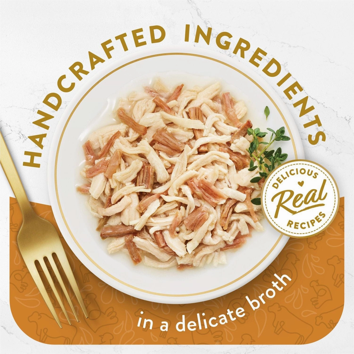 Fancy Feast Hors d'Oeuvre White Meat Chicken & Shredded Beef Appetizer for Cats