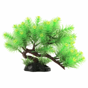 Fish Gear Blooming Bonsai Tree Plastic Aquarium Plant