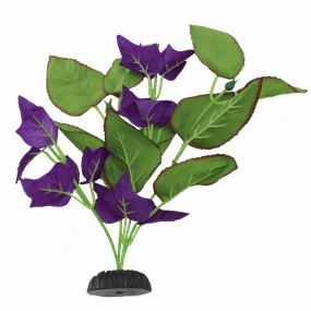 Fish Gear Green Bacopa & Purple Ivy Silk Aquarium Plant (8")