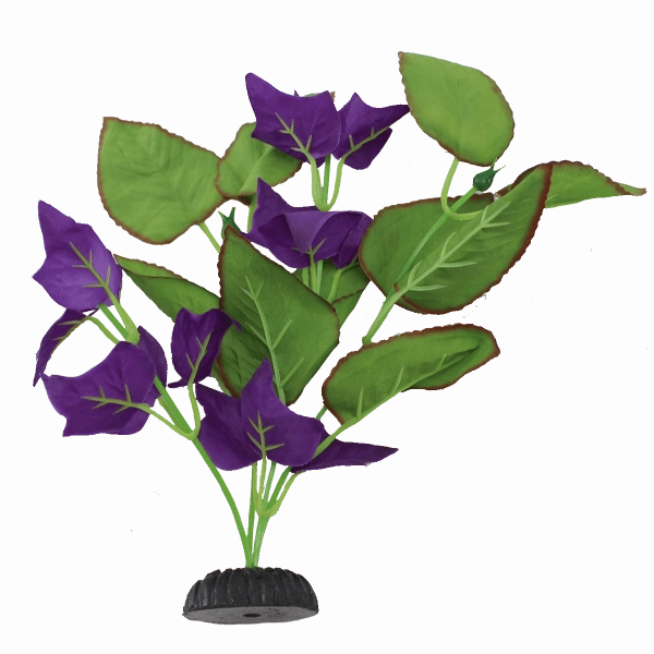Fish Gear Green Bacopa & Purple Ivy Silk Aquarium Plant (8")