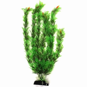 Fish Gear Green Bloom Wisteria Plastic Aquarium Plant (16")