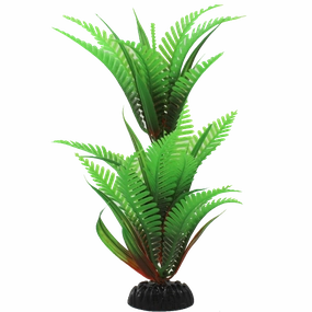 Fish Gear Green Fern Plastic Aquarium Plant (8")