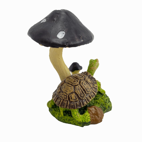 Fish Gear Mushroom & Turtle Betta Ornament